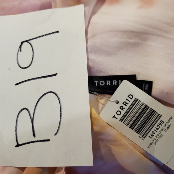 NWT Torrid Pink Tie Dye Ruana - Picture 7 of 8
